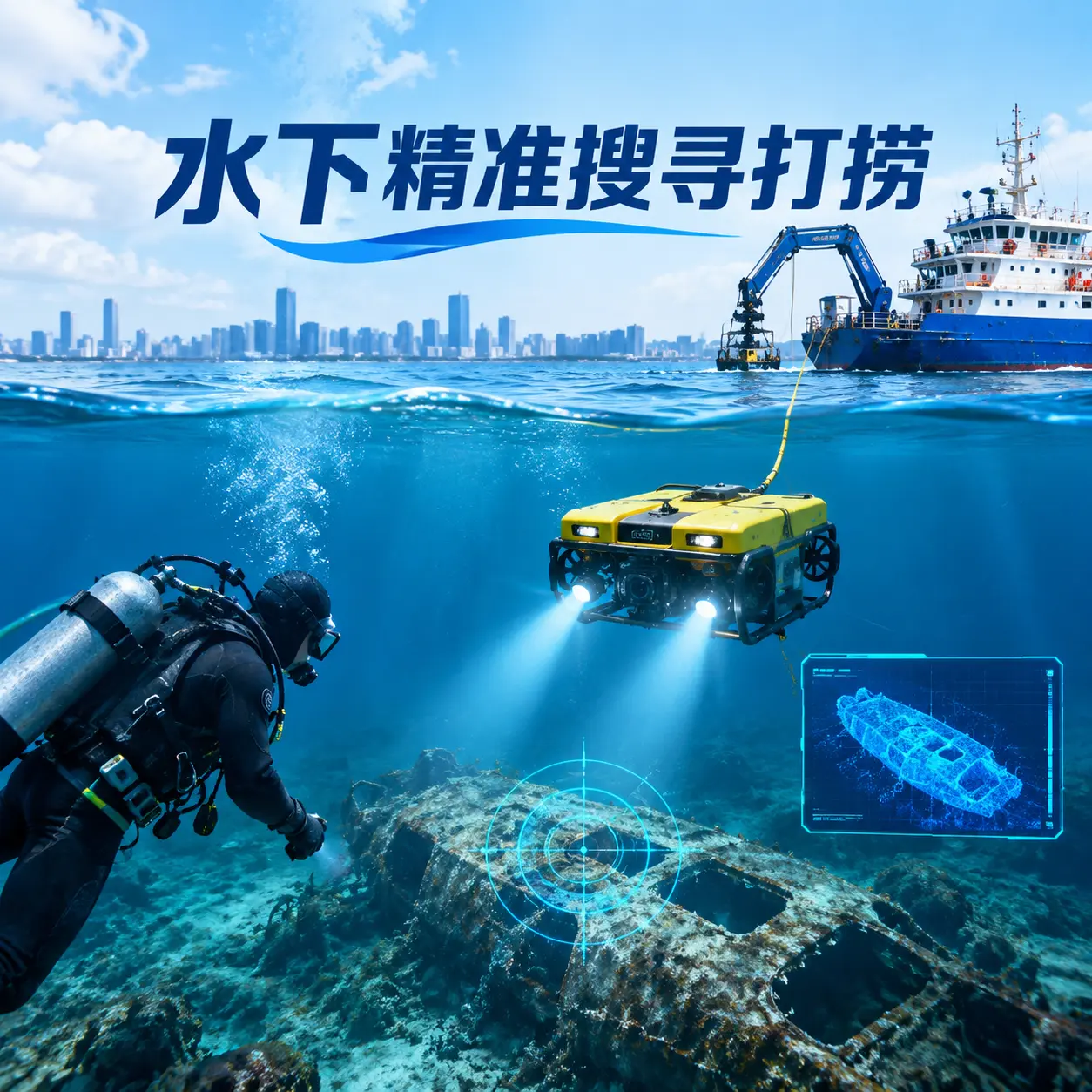 东港水下精准搜寻打捞